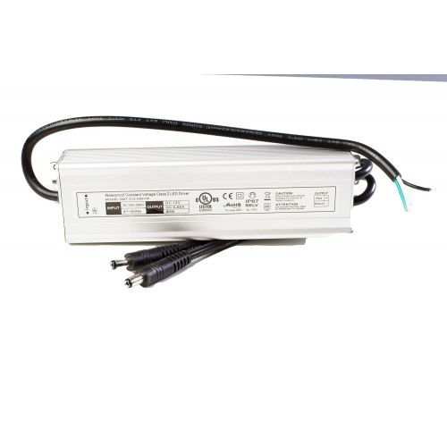  LEDUPDATES LEDupdates UL Listed 12v 80w 6.66A waterproof LED Driver Power Supply transformer Class 2 with 2 DC Output