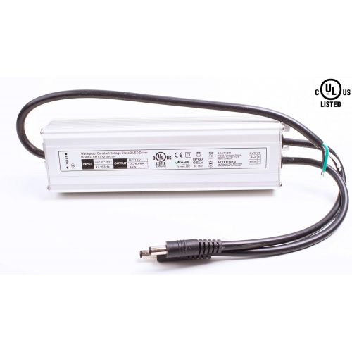  LEDUPDATES LEDupdates UL Listed 12v 80w 6.66A waterproof LED Driver Power Supply transformer Class 2 with 2 DC Output