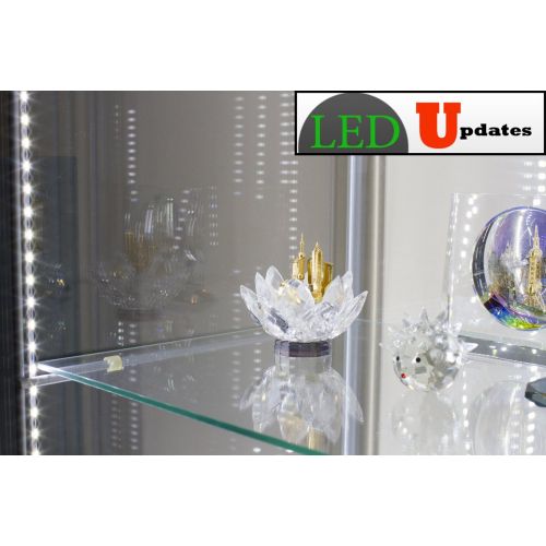  LEDUPDATES 3x 20 Inch Jewelry Showcase White LED Light for 5ft 6ft showcase with UL 12v 3A Power Supply V5630
