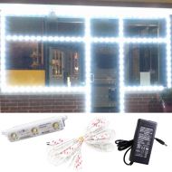 LEDUPDATES STOREFRONT WINDOW LED LIGHT Super Bright SAMSUNG LED CHIP 25FT MADE IN KOREA WHITE + UL 12v POWER SUPPLY