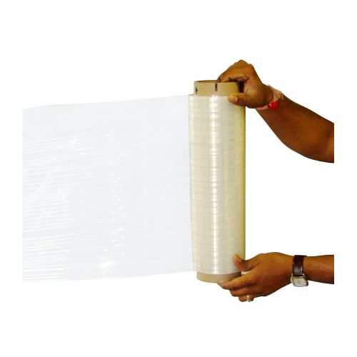  4 Rolls Hand Stretch Plastic Film Shrink Pallet Wrap 18 X 1500 X 80 Ga by LEDwholesalers