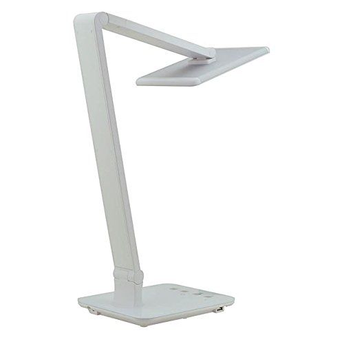  LEDwholesalers MarsLG Smart Touch LED Desk Lamp 10 Watt Color Temperature Adjustable from 2700-6500K, White Body, 2451WH