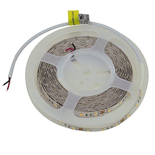  LEDwholesalers 12-Volt High Output UL 16.4-Feet Flexible LED Strip with 300xSMD2835 48-Watt, Warm White 3000K, 20106WW-30K