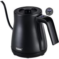Leehoo Electric Gooseneck Kettle with Temperature Control,LED Touch Screen Design,Pour Over Coffee Kettle Tea Kettle,Stainless Steel Water Kettle,Auto Shutoff Rapid Heating 0.8L, B