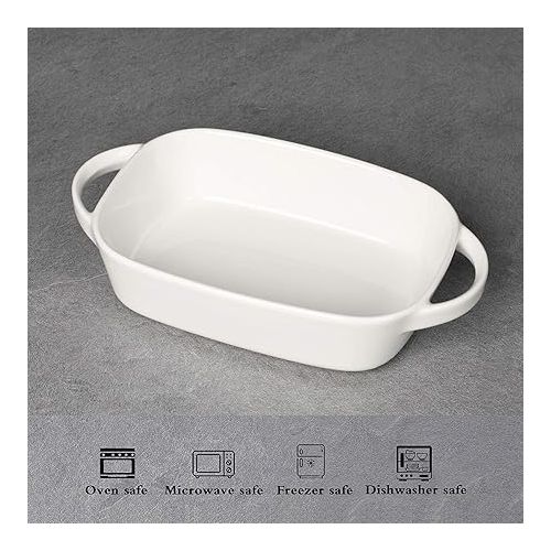  Ceramic 1.1/0.6 Quart Baking Dish Set of 2, 6.1