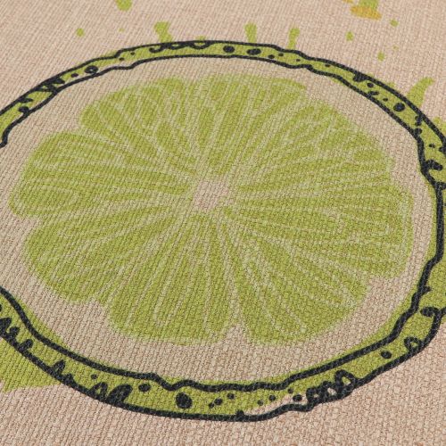  Kitchen Rugs,LEEVAN 2 PCS Vintage Microfiber Non-Skid/Slip Rubber Back Washable Doormat Floormat Area Rug Carpet (17 X 29+17 X 47, Fruits)