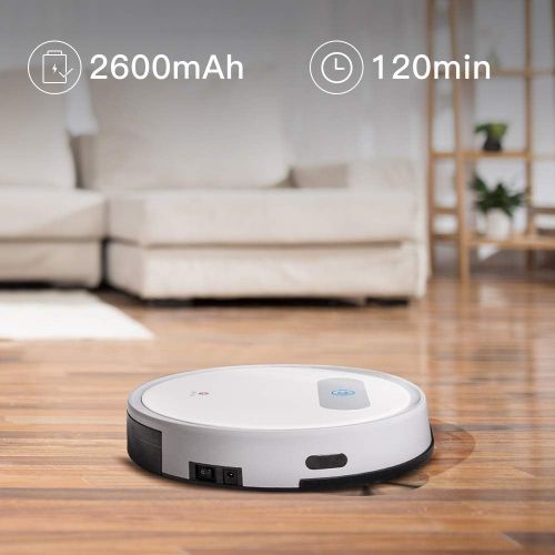  [아마존 핫딜]  [아마존핫딜]Lefant M300 Robot Vacuum Cleaner,1200Pa Strong Suction,Super Quite Robotic Vacuums Cleaner,Cleans Pet Hair,Hard Floors to Medium-Pile Carpets,White