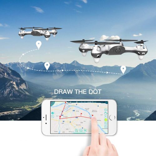  LEFANT Lefant GPS RC Helicopter Drone Quadcopter with FPV 720P Camera Live Video Beginners RTF Remote Control Quadcopter with GPS Return Home, Follow Me, Altitude Hold, Headless Mode, 18