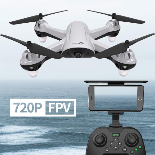  LEFANT Lefant GPS RC Helicopter Drone Quadcopter with FPV 720P Camera Live Video Beginners RTF Remote Control Quadcopter with GPS Return Home, Follow Me, Altitude Hold, Headless Mode, 18