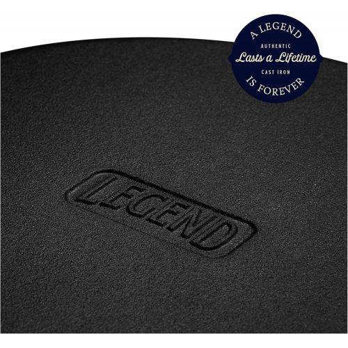  LEGEND_COOKWARE Legend Cast Iron Dutch Oven 5 Quart Cast Iron Multi Cooker Stock Pot For Frying, Cooking, Baking & Broiling on Induction, Electric, Gas & In Oven Lightly Pre-Seasoned & Gets Better