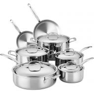 LEGEND_COOKWARE Legend 3-Ply Stainless Steel Cookware Set MultiPly SuperStainless 12-Piece Professional Home Chef Grade Clad Pots & Pans Sets All Surface Induction & Oven Safe Premium Gifts for Me