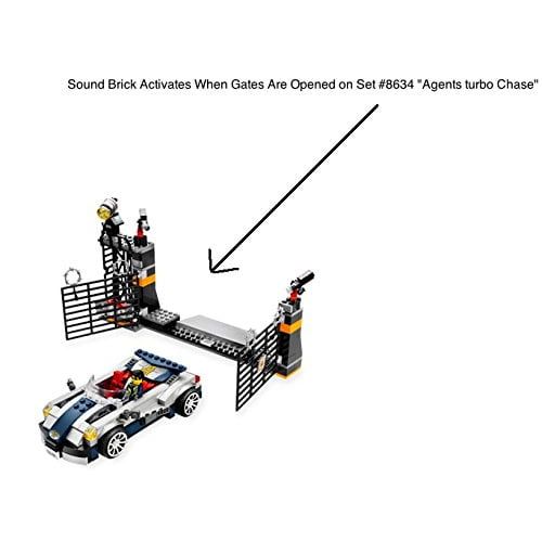  LEGO Lego Parts: Agents Turbocar Chase - Electric, Sound Brick 2 x 4 x 2 with Klaxon Alarm Sound (From Set 8634)