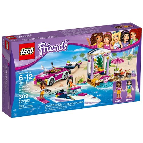  LEGO Friends Andreas Speedboat Transporter 41316 (309 Pieces)