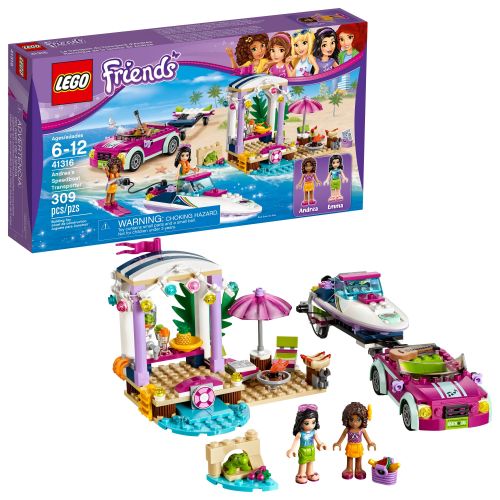  LEGO Friends Andreas Speedboat Transporter 41316 (309 Pieces)