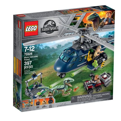  LEGO Jurassic World Blues Helicopter Pursuit 75928