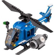 LEGO Jurassic World Super Heroes Blue & White Helicopter Loose Vehicle