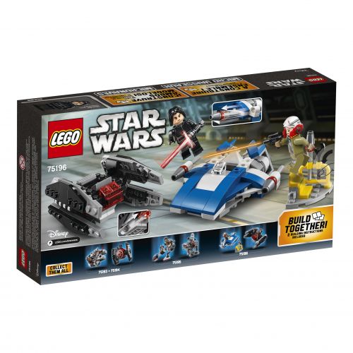  LEGO Star Wars A-Wing vs. TIE Silencer Microfighters 75196