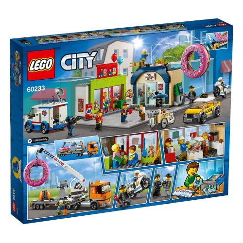  LEGO City Donut Shop Opening 60233 Store Building Kit with Toy Vehicles