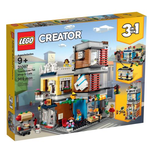  LEGO Creator 3-in-1 Townhouse Pet Shop & Cafe 31097 Store Building Set