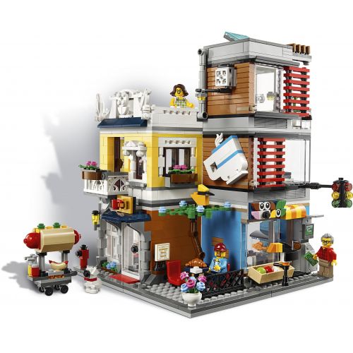  LEGO Creator 3-in-1 Townhouse Pet Shop & Cafe 31097 Store Building Set
