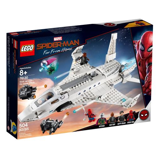  LEGO Marvel Spider-Man Far From Home: Stark Jet and the Drone Attack 76130