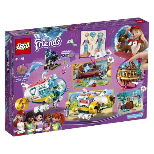  LEGO Friends Dolphins Rescue Mission 41378 Building Kit with Submarine