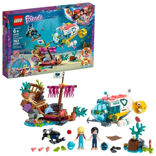  LEGO Friends Dolphins Rescue Mission 41378 Building Kit with Submarine