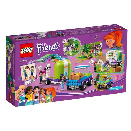  LEGO Friends Mias Horse Trailer 41371 Mini Doll Building Kit (216 Pieces)