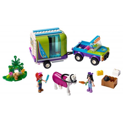  LEGO Friends Mias Horse Trailer 41371 Mini Doll Building Kit (216 Pieces)