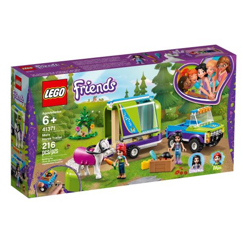  LEGO Friends Mias Horse Trailer 41371 Mini Doll Building Kit (216 Pieces)