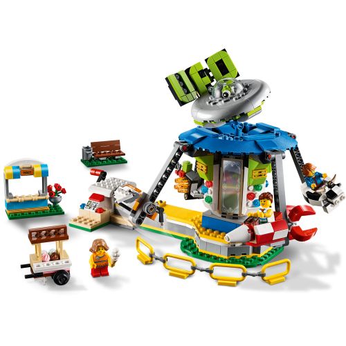  LEGO Creator Fairground Carousel 31095 Space-Themed Building Kit (595 Pieces)