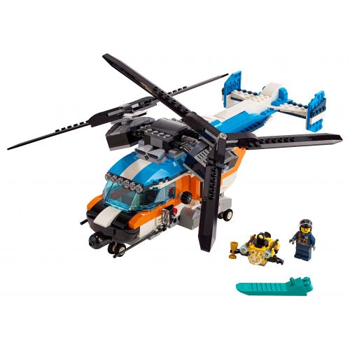  LEGO Creator Twin-Rotor Helicopter 31096 Toy Helicopter Set (569 Pieces)
