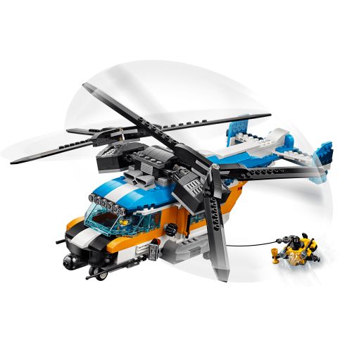  LEGO Creator Twin-Rotor Helicopter 31096 Toy Helicopter Set (569 Pieces)