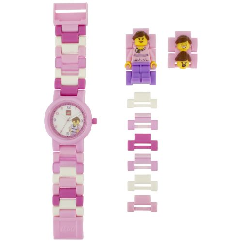  LEGO Classic Pink Kids Interchangeable Links Minifigure Watch by LEGO