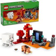 LEGO Minecraft The Nether Portal Ambush Adventure Set, Building Toy for Kids with Minecraft Action Figures and Battle Scenes, Minecraft Toy for Boys, Girls and Gamers Ages 8 and Up, 21255