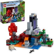 LEGO Minecraft The Ruined Portal Building Toy 21172 with Steve and Wither Skeleton Figures, Gift Idea for 8 Plus Year Old Kids, Boys & Girls