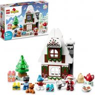 LEGO DUPLO Santa's Gingerbread House Toy with Santa Claus Figure, Stocking Filler Gift Idea for Toddlers, Girls and Boys Age 2 Plus, 10976