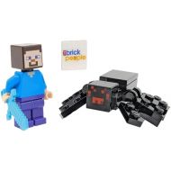 LEGO Minecraft: Steve Minifigure with Pickaxe and Spider