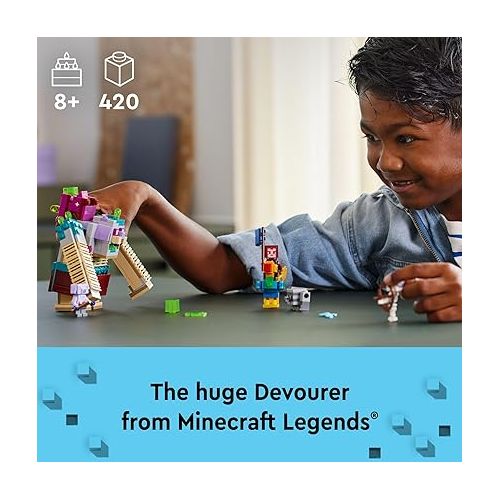  LEGO Minecraft Legends The Devourer Showdown Adventure Set, Minecraft Toy Featuring Popular Characters and Minecraft Action Figures, Gaming Gift Idea for Boys, Girls and Kids Ages 8 and Up, 21257