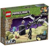 LEGO Minecraft The End Battle 21151 Ender Dragon Building Kit Includes Dragon Slayer and Enderman Toy Figures for Dragon Fighting Adventures (222 Pieces)