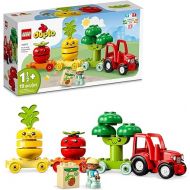 LEGO DUPLO My First Fruit and Vegetable Tractor Toy 10982, Stacking and Color Sorting Toys for Babies and Toddlers ages 1 .5-3 Years Old, Educational Early Learning Set