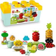 LEGO DUPLO My First Organic Garden Brick Box 10984, Stacking Toys for Babies and Toddlers 1.5+ Years Old, Learning Toy with Ladybug, Bumblebee, Fruit & Veg, Sensory Toy for Kids