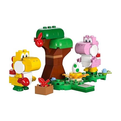  LEGO Super Mario Yoshis’ Egg-cellent Forest Expansion Set, Super Mario Collectible Toy for Kids, 2 Brick-Built Characters, Gift for Girls, Boys and Gamers Ages 6 and Up, 71428