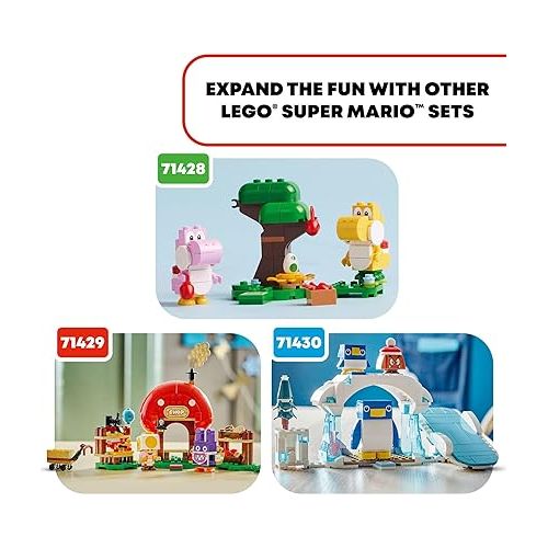  LEGO Super Mario Yoshis’ Egg-cellent Forest Expansion Set, Super Mario Collectible Toy for Kids, 2 Brick-Built Characters, Gift for Girls, Boys and Gamers Ages 6 and Up, 71428