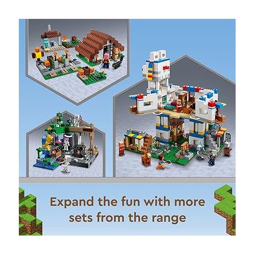  LEGO Minecraft The Skeleton Dungeon Set, 21189 Construction Toy for Kids with Caves, Mobs and Figures with Crossbow Accessories