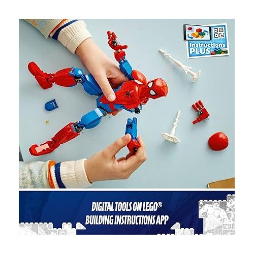  LEGO Marvel Spider-Man 76226 Building Toy - Fully Articulated Action Figure, Superhero Movie Inspired Set with Web Elements, Gift for Grandchildren, Collectible Model for Boys, Girls, and Kids Ages 8+