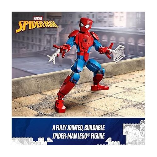  LEGO Marvel Spider-Man 76226 Building Toy - Fully Articulated Action Figure, Superhero Movie Inspired Set with Web Elements, Gift for Grandchildren, Collectible Model for Boys, Girls, and Kids Ages 8+