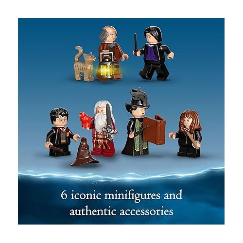  LEGO Harry Potter Hogwarts: Dumbledore’s Office 76402 Castle Toy, Set with Sorting Hat, Sword of Gryffindor and 6 Minifigures, for Kids Aged 8 Plus