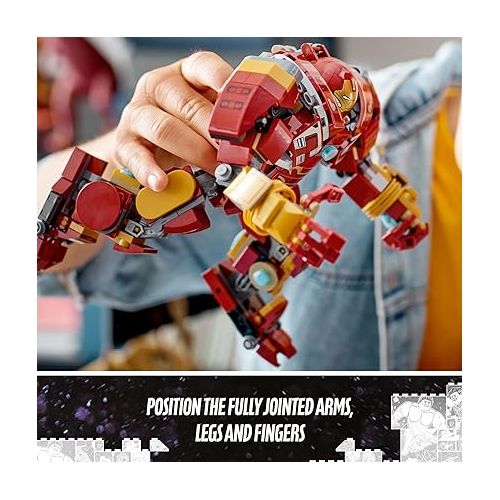  LEGO Marvel The Hulkbuster: The Battle of Wakanda 76247, Action Figure, Buildable Toy with Hulk Bruce Banner Minifigure, Avengers: Infinity War Set for Kids