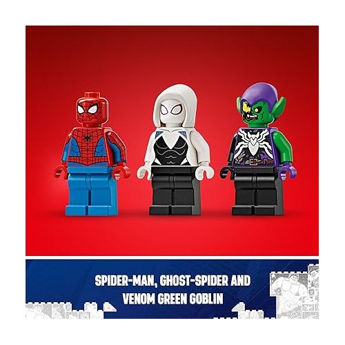  LEGO Marvel Spider-Man Race Car & Venom Green Goblin, Marvel Building Toy for Kids with Ghost-Spider Minifigure and Buildable Race Car Toy, Spider-Man Gift for Boys and Girls Ages 7 and Up, 76279